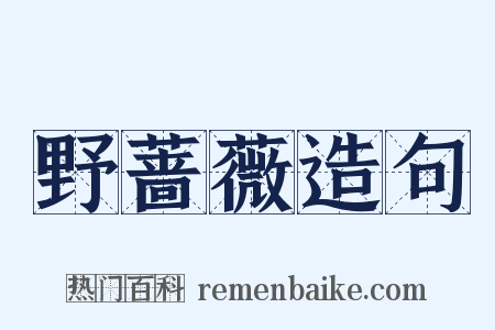 野蔷薇造句是什么意思的图片